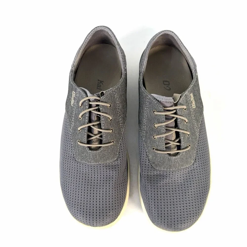 Olukai Men's Nohea Moku Boat Shoes Mens 10 Charcoal Gray 10283-2610 Slip On